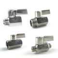 304 316 stainless steel male and female BSP thread mini ball valve